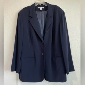 Josephine Chaus Navy Blue Blazer, Size 22